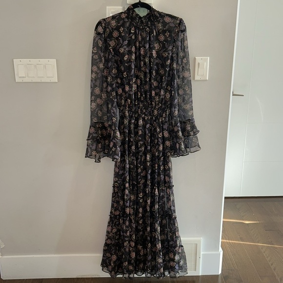 MISA LA Bethany Tiered Chiffon Maxi Dress - Picture 5 of 15